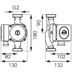 Ferro Pompa obiegowa elektroniczna GPA II 32-6-180 0606W